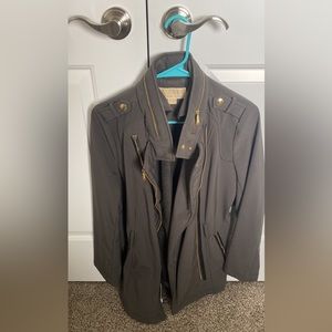 Marc Jacobs Grey Jacket with Gold Zipper